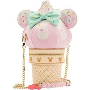 Loungefly Stitch Shoppe Disney Minnie Soft Serve Ice Cream Crossbody Bag